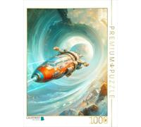 Puzzle · Vision futuriste de Science-Fiction | Voyage à travers un trou de ver · 1000 pièces · Format assemblé 64 × 48 cm · CALVENDO Puzzle