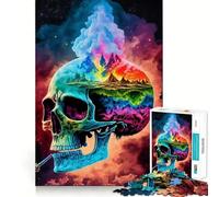 Puzzle Vision Time 1000 pièces pour Adultes,Jeu de réflexion,découpe Laser pour Un Assemblage Parfait,activité enrichissante pour Les Jours de Pluie (38x52cm)