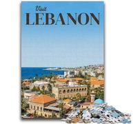 Puzzle Visite du Liban 1000 pièces pour Adolescents, Jeu Familial Anti-Stress, défi Difficile, Cadeaux pour Amis et Famille (1000 pièces, 26x38cm)