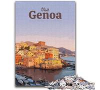 Puzzle Visite Gênes 1000 pièces pour Adolescents, Jeu Familial Anti-Stress, défi Difficile, Cadeaux pour Amis et Famille 2000 pièces (70x100cm)