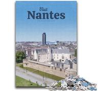 Puzzle Visite Nantes 2000 pièces pour Adultes et Adolescents, Jeux éducatifs, décoration d'intérieur, à Offrir en Cadeau pour Toute la Famille (70x100cm)