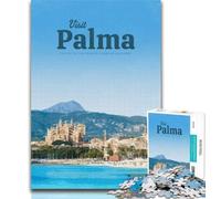 Puzzle Visite Palma pour Adultes 1000 pièces, Jeux éducatifs, Anti-Stress, décoration d'intérieur Unique et Cadeaux 75x50cm