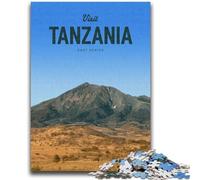 Puzzle Visite Tanzanie 1000 pièces pour Adultes et Adolescents, Jeu Stimulant et éducatif en Famille pour Anniversaire et Noël (1000 pièces, 26x38cm)