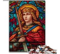 Puzzle vitrail Saint A pour Adultes, 1000 pièces, à partir de 14 Ans, pour améliorer la mémoire (50x75cm)
