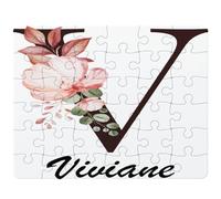 Puzzle Viviane | 30 Pièces 24 × 19 cm Carton Brillant 2 mm | Message à Reconstituer Annonce Surprise | Cadeau Anniversaire Noël