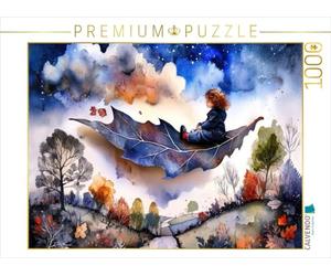Puzzle · Voguer dans Les airs sur Une Feuille | Un motif du calendrier "Vent, enfant céleste · 1000 pièces · Format assemblé 64 × 48 cm · CALVENDO Puzzle