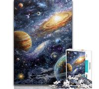 Puzzle Voie Lactée Univers Galaxie pour Adultes Adolescents Puzzles, Jouet Éducatif Intellectuel Décompressant Cadeaux Secret du Père Noël 50x75cm