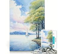 Puzzle Voile à l'aube 1000 pièces pour Adultes Stimule la mémoire Jeu de société Bords Nets Cadeau élégant (50x75cm)