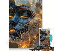Puzzle voilé de marbre pour Adultes,1000 pièces,Jeu de mémoire,Assemblage sécurisé et Solide,Jeu de Construction de Liens significatifs (38x52cm)