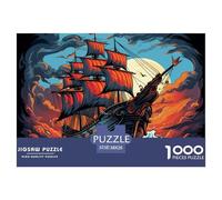 Puzzle Voilier Ship Qui Compte 1000 Pièces pour Adultes,Tempête océanique Un Jeu De Dexérité Très Difficile Puzzle Jeu Éducatif avec des Défis 38x26cm/1000pcs