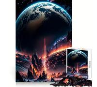 Puzzle Volcan Terre 1000 pièces pour Adultes Exercice de logique Plaisir Occasionnel Bords Nets Idéal pour Noël (50x75cm)