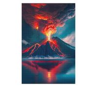 Puzzle Volcano Eruption Reflection-1 pour Adultes, Format 1000 PCS | Puzzle pour adultes : cadeau de fin d'année pour fan de puzzle, loisir pour amateur de puzzle.