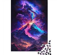 Puzzle Volcans dans la Galaxie, Jeu de Bricolage, Puzzle en Carton de qualité supérieure pour Femmes et Hommes, Cadeaux d'halloween, 300 pièces (40 x 28 cm)