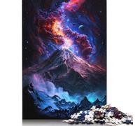 Puzzle Volcans dans la Galaxie, Jeux créatifs, Puzzle en Carton 100% recyclé, pour Cadeaux de Noël pour Adultes, 1 000 pièces (75 x 50 cm)