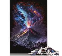 Puzzle Volcans dans la Galaxie, Jeux créatifs, Puzzle en Carton 100% recyclé, pour Cadeaux de Noël pour Adultes, 1 000 pièces (75 x 50 cm)