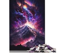 Puzzle Volcans de la Galaxie, en Carton rectangulaire 100% recyclé, idéal comme Cadeau de Noël pour Adultes, 1 000 pièces (75 x 50 cm)
