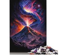 Puzzle Volcans de la Galaxie, matériaux respectueux de l'environnement, Puzzle en Carton 100% recyclé pour Adultes et Enfants, Cadeau d'halloween, 1000 pièces (75 x 50 cm)