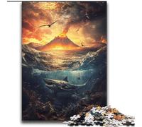 Puzzle Volcans en mer 2000 pièces pour Adultes et Adolescents, Jouets éducatifs et Anti-Stress, avec Père Noël (70x100cm)