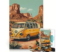 Puzzle Volkswagen Desert 1000 pièces,Jeu de Concentration mentale,découpe de précision,Bords Lisses,Jeu de Construction de Liens significatifs (50x75cm)