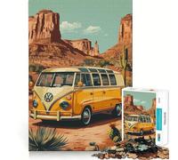 Puzzle Volkswagen Désert 1000 Pièces Jeu de Construction Focus Assemblage Solide et Sécurisé Jouet de Loisirs Intérieurs (38x26cm)