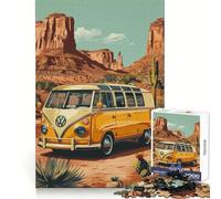 Puzzle Volkswagen Desert 1000 pièces pour Adultes Concentration, Pleine Conscience, évasion, Assemblage, Cadeau Symbolique (38x52cm)