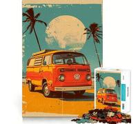 Puzzle Volkswagen Pop Art 1000 pièces pour Adolescents,Jeu de Concentration mentale,découpe de précision,Bords Lisses, pour Les fêtes (50x75cm)