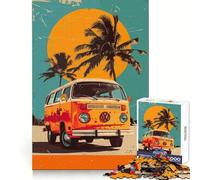 Puzzle Volkswagen Pop Art 1000 pièces pour Adultes Divertissement intellectuel, Distraction apaisante, Cadeau Original et bienveillant (50x75cm)