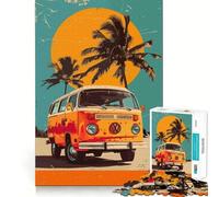 Puzzle Volkswagen Type Pop Art pour Adultes,1000 pièces,Jeu de réflexion Amusant,Technologie de découpe Laser avancée,défi Stimulant pour Passer Le Temps (38x26cm)