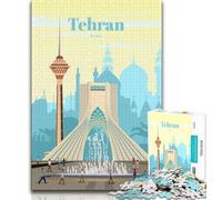 Puzzle Voyage à Téhéran 1000 pièces pour Adultes et Adolescents, défi d'intelligence cérébrale, Jouets addictifs pour la décoration de la Maison 50x75cm