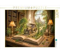 Puzzle · Voyage dans Le Temps sur Roues avec Une Voiture Ancienne | L'élégance des oldtimers entre les pages · 1000 pièces · Format assemblé 64 × 48 cm · CALVENDO Puzzle
