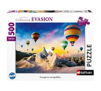Puzzle - NATHAN - Voyage en montgolfière - 500 pièces - 49 x 36 cm - Mixte