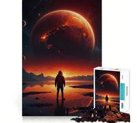 Puzzle Voyageur de l'univers 1000 Pièces pour Adolescents Jeu de Mémoire Activité de Groupe Amusante,Propre et Relaxante en Intérieur (38x52cm)