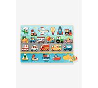 Puzzle Vroom en bois - DJECO multicolore TU