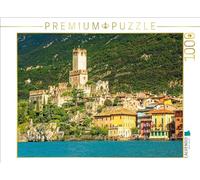 Puzzle · Vue de Carte Postale sur Malcesine | Un motif du calendrier Malcesine sur le lac de Garde · 1000 pièces · Format assemblé 64 × 48 cm · CALVENDO Puzzle