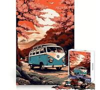 Puzzle VW Transporter T Retro 1000 pièces pour Adultes Stimulation cérébrale, détente et Assemblage Solide (38x52cm)