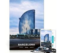 Puzzle W Hotel Barcelone 1000 pièces Jeu de Concentration mentale Découpe de précision Bords Lisses Jeu de Connexion significative (38x52cm)