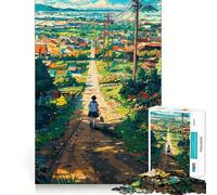 Puzzle Walking Home 1000 pièces,Jeu de réflexion,Assemblage Stable,pièces Qui ne bougent Pas,Passe-Temps agréable pour Les Longs Week-Ends (38x26cm)