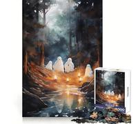Puzzle Wanderlust Ghosts 1000 pièces pour Adolescents Activité intellectuelle Amusante et reposante Bords précis Cadeau attentionné (38x26cm)