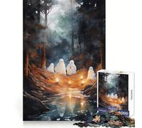 Puzzle Wanderlust Ghosts pour Adolescents, 1000 pièces, Stimulation Cognitive, détente et Plaisir, découpe Nette, Cadeau Unique (38x52cm)