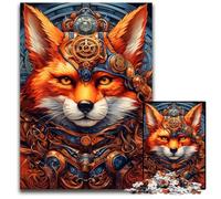 Puzzle Warrior Fox 1000 pièces, Puzzle Impossible pour Adultes, Casse-tête Stimulant pour Adolescents, Jeu interactif Amusant en Famille 50x75cm / 19,68x29,52 Pouces