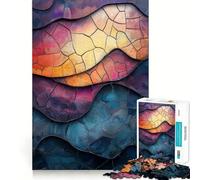 Puzzle Waves of Light 1000 pièces Jeu de Concentration mentale Découpe de précision Bords Lisses Jeu de Construction de Liens significatifs (38x26cm)