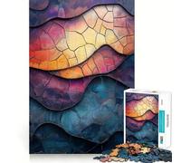 Puzzle Waves of Light 1000 pièces Jeu de développement cognitif Surface Lisse sans bavures Activité relaxante en Groupe à l'intérieur (50x75cm)