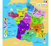 Puzzle en bois Carte de France - WDK - Moins de 100 pièces - Dès 3 ans