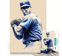 Puzzle We Love Baseball 1000 pièces pour Adolescents stimule l’Esprit,Amusant,sans Espace,Ajustement Parfait,Loisirs captivants pour des Moments de détente à la Maison (38x52cm)