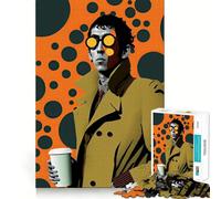 Puzzle We Love Coffee 1000 pièces,Jeu cognitif Amusant,découpe de Haute précision,Cadeau Unique pour soulager Le Stress (38x52cm)