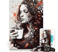 Puzzle We Love Coffee 1000 pièces,Jeu de Concentration mentale,découpe de précision,Bords Lisses,activité captivante pour des soirées tranquilles (50x75cm)