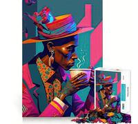 Puzzle We Love Coffee 1000 pièces - Jeu de réflexion Stimulant - Fixation optimale - Défi cérébral interactif pour la Maison (38x52cm)