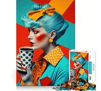 Puzzle We Love Coffee 1000 pièces pour Adolescents Jeu Stimulant l’Esprit,Assemblage sécurisé et Solide,activité Amusante en Famille (50x75cm)