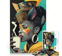 Puzzle We Love Coffee 1000 pièces Un Jeu d’adresse et de réflexion,Assemblage Stable,sans pièces Qui bougent,Un Passe-Temps agréable pour Les Longs Week-Ends (38x52cm)
