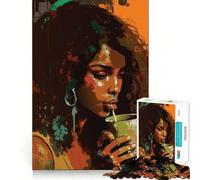 Puzzle We Love Coffee pour Adultes,1000 pièces,Jeu de mémoire et de réflexion,découpe Fine,Finitions Haut de Gamme,Un Moyen captivant de Passer Le Temps (38x26cm)